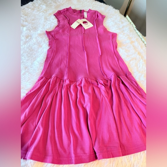 NWT Anthropologie x Daily Practice Hot Pink Tennis Dress | S - Picture 4 of 14